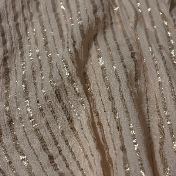 Victoria's Secret Pink Metallic Rose Gold Striped Romper-NWT - Picture 3 of 5